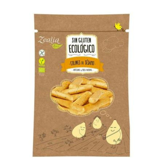 Colines de sesam Sense Gluten i vegà 75gr Zealia ECO - Fleca