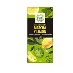 Chocolate con Matcha-limón 70gr Sol Natural ECO