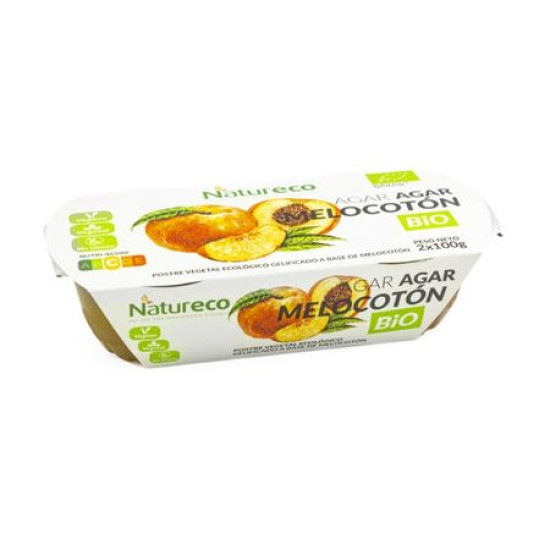 Natureco ECO Gélose Pêche 2x100gr - Yaourt