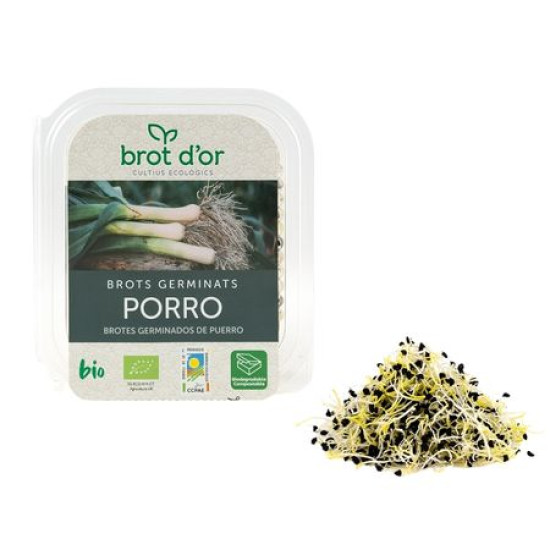 Brotes germinados de puerro 50gr Brots d’Or ECO - Plantas Aromáticas y germinados