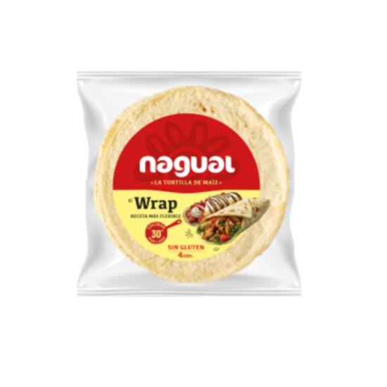 Wrap de maíz Sin Gluten Grande 20cm 160grams - Panadería