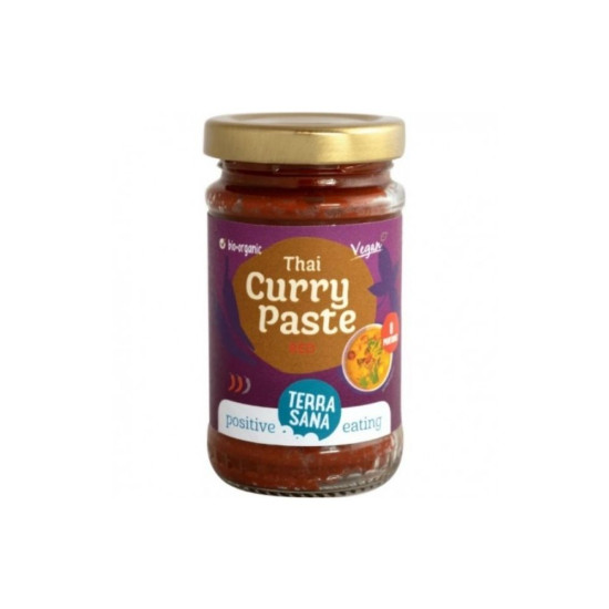 Pasta Curry Rojo Thailandés 120gr Terrasana ECO - Salsas