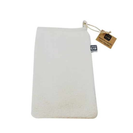 Manopla de Baño de Lino y Algodón NaturaSPA Cosmetics - Higiene
