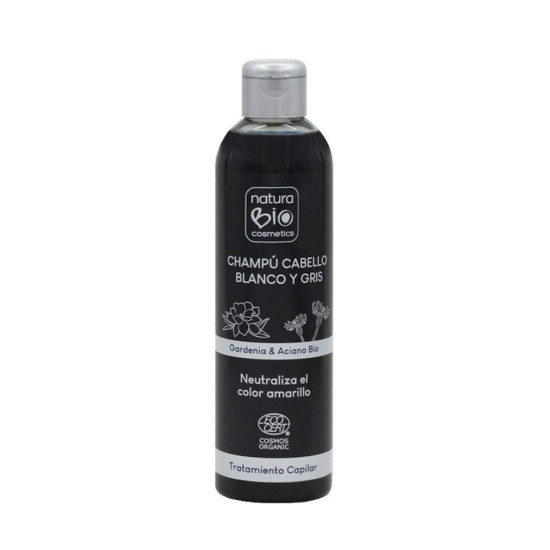 Champú tratamiento cabello blanco y gris 250ml NaturaBio - Cuidado Personal