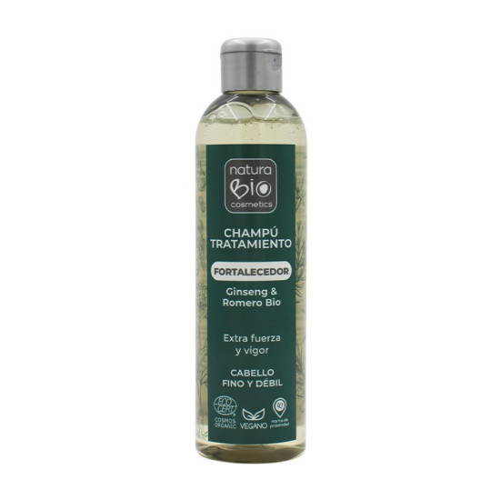 Champú Tratamiento Fortalecedor Ginseng & Romero Bio 250ml NaturaBio - Cuidado Personal