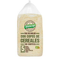 Pan de Molde Trigo con copos de 5 cereales 300gr Biocop ECO