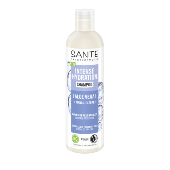 Shampoing hydratant à laloe vera et à la mangue 250 ml Sante Naturkosmetik - Soins Personnels