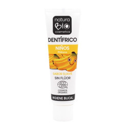 Dentifrico para Niños Plátano sin Flúor 50ml NaturaBio Cosmetics