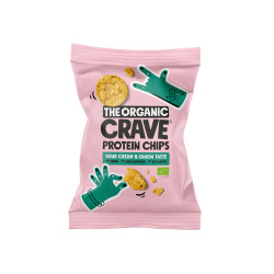 Chips protéinées à la crème sure et à l'oignon 75 g The Organic Crave ECO