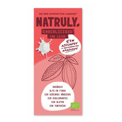 Chocolate con leche 85gr sin azúcares añadidos Natruly ECO