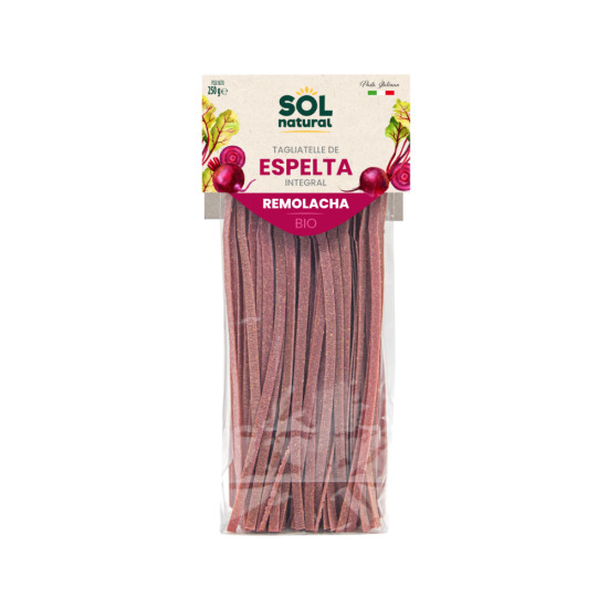 Tagliatelle de Espelta Integral con Remolacha 250gr Sol Natural ECO - Pasta