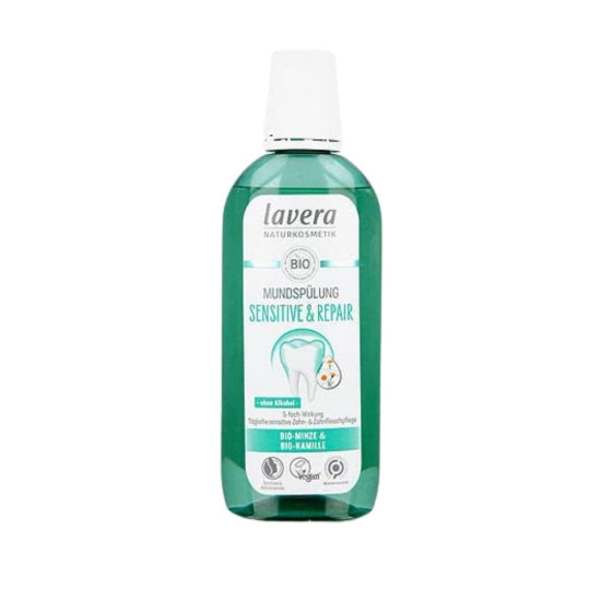 Glopeig Bucal Sensible Avena Reparador con Fluor 400ml Lavera BIO - Limpieza bucal