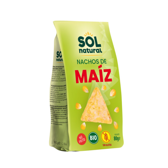 Nachos Maíz Sin Gluten 80g Sol Natural ECO - Cereales