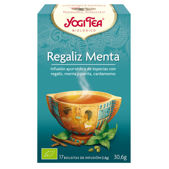 Yogi Tea Réglisse et Menthe 17 x 1,8 g ECO - Café et thés