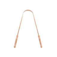 Copper Tongue Scraper + Cotton bag Indiaveda