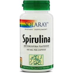 Espirulina 410mg 100 Cápsulas Solaray