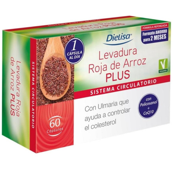 Levure de riz rouge PLUS 60 capsules DieLisa - Système circulatoire