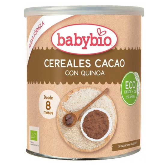 papilla de cereales amb cacao i quinoa 220gr Babybio ECO - Infantil