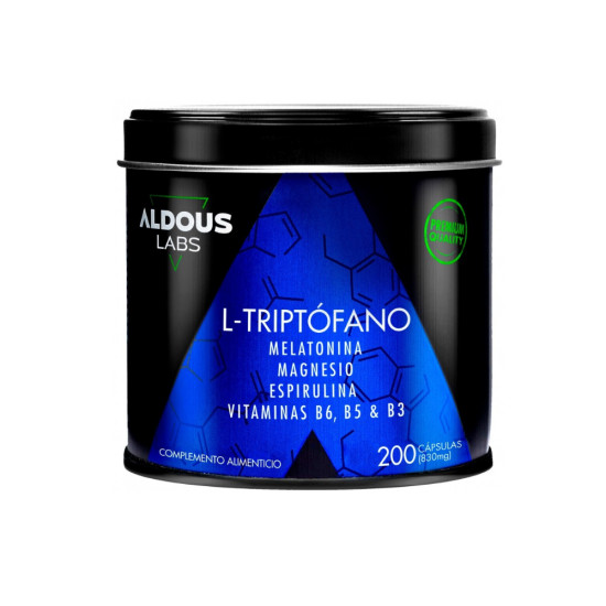 L-triptófano cono Melatonina 200 Cápsulas Aldous - Suplements