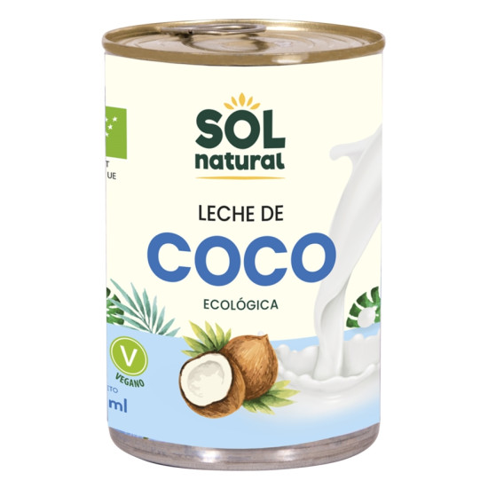 Coconut milk 400ml Sol Natural ECO - Vegetable drinks