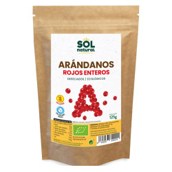 Arándanos Rojos Deshidratados 125gr Sol Natural ECO