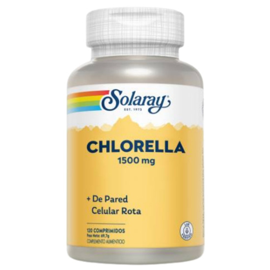 Chlorella 1500mg 120 comp Solaray - Seaweed
