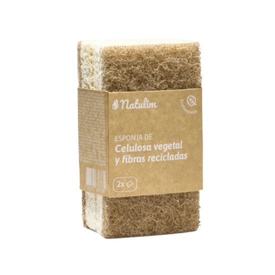 Esponja Fibra 2unt Natulim - Cuidado Hogar