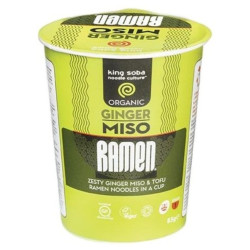 Sopa Ramen de Miso y Jengibre King Soba 85g ECO