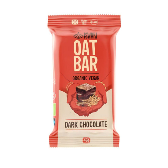 Barreta Civada Dark Xoco 40gr Iswari - Cereals barretes i musli