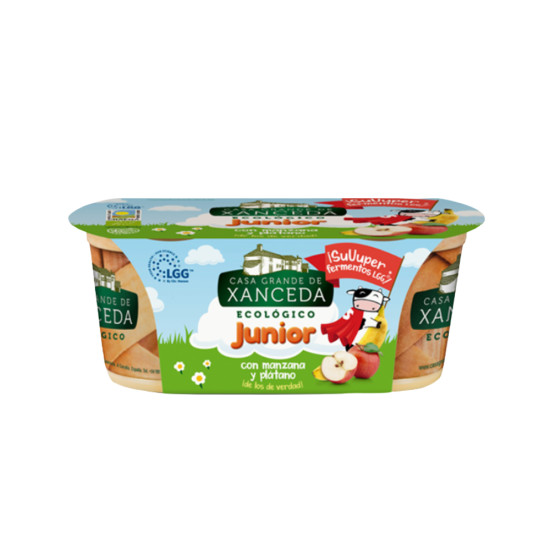 Yogur Manzana y Plátano Junior 2x125gr Chanceda ECO - Yogurt