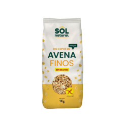 Copos Avena Hasta Sin Gluten 1kg Sol Natural ECO