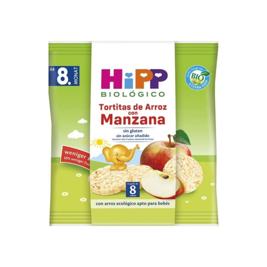 Rice cakes with apple 30g Hipp Biológico Eco - Child’s