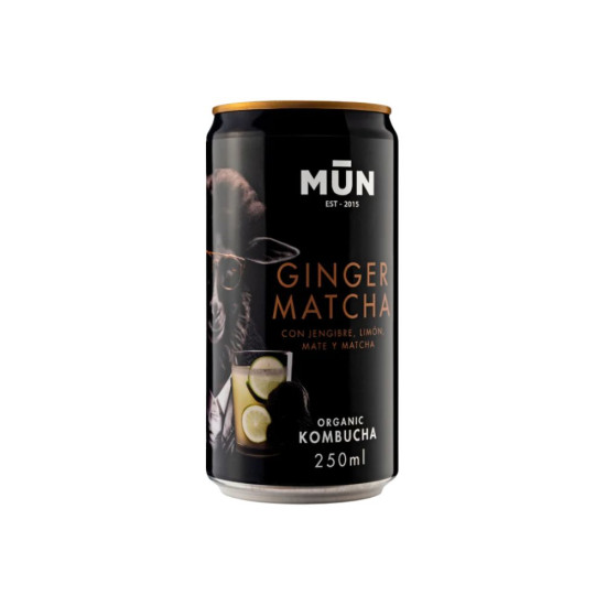 Kombucha Ginger Matcha 250ml Mun ECO - Soft drinks