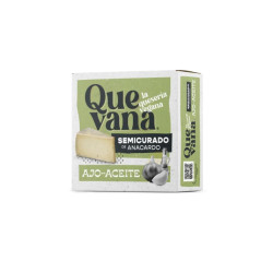 Queso vegano Semicurado Anacardos Ajo y Aceite 160gr Quevana ECO