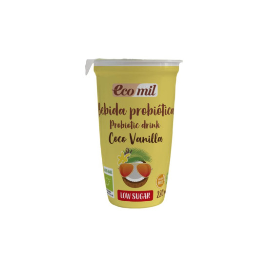 Coconut and Vanilla probiotic drink 220ml EcoMil ECO - Vegetable drinks