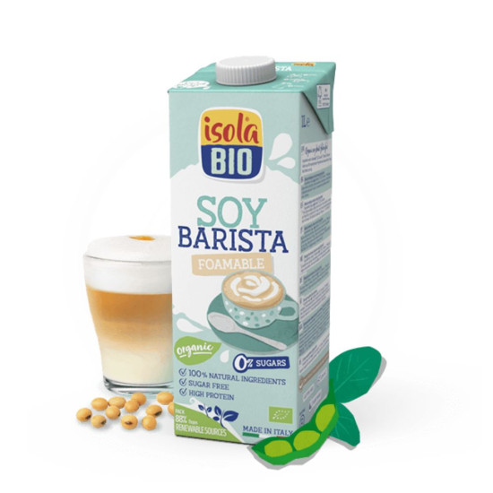 Beguda Soia Barista 0% Sucres 1L Isola ECO - Begudes Vegetals