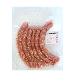 Salchichas Cerdo con pimienta 6 unidades 400g aprox Dpagès ECO