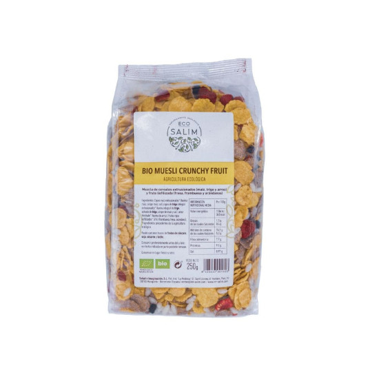 Muesli Crunchy Fruit 250g Ecosalim ECO - Cereales barritas y muesli