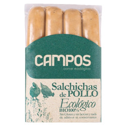 Frankfurt de pollo Sin Gluten 250gr Campos ECO