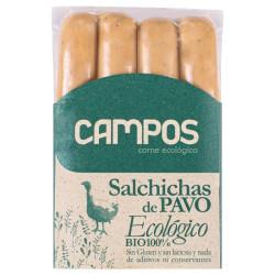 Frankfurt Pavo Sin Gluten 250gr Campos ECO