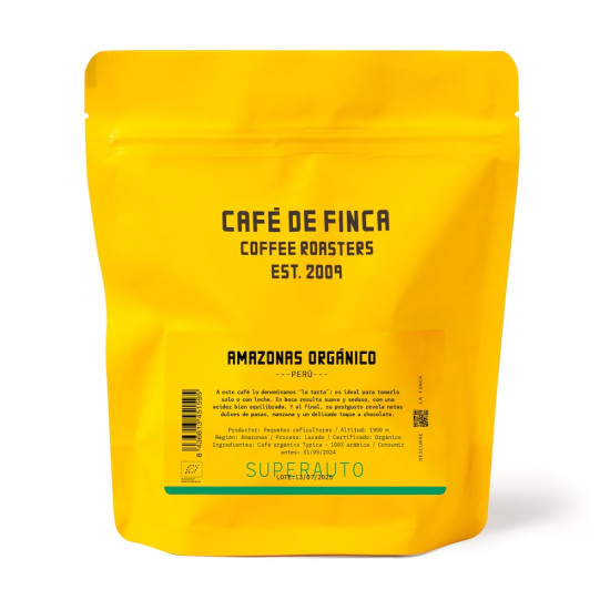 Café de Perú Amazonas en Grano 250gr Café de Finca ECO