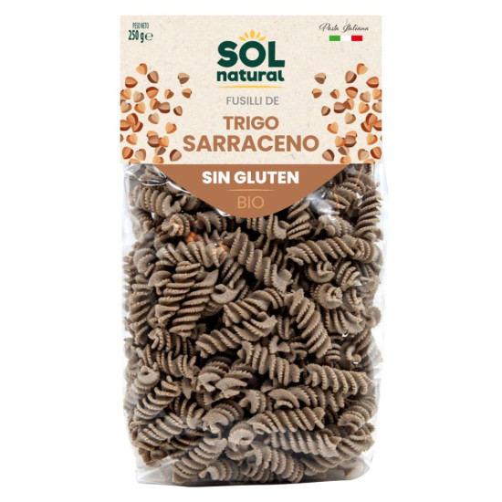 Fusilli trigo sarraceno Sin Gluten 250gr Sol Natural - Pasta