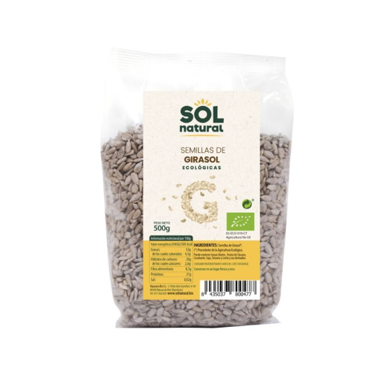 Semillas de Girasol Pelado 500gr Sol Natural ECO