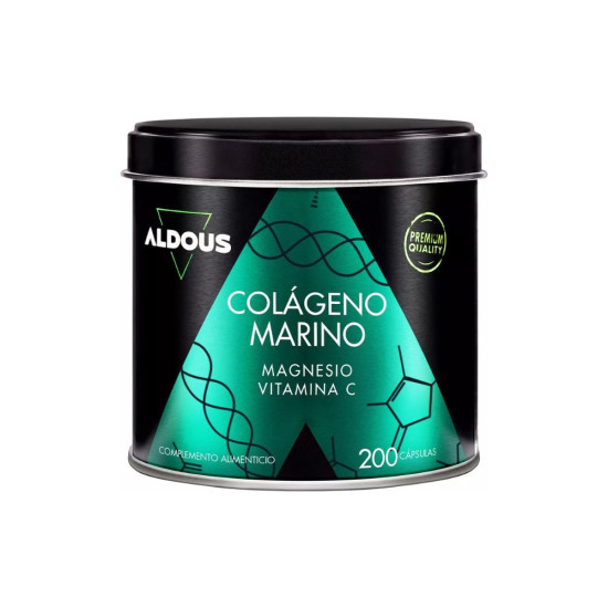 Hydrolyzed Marine Collagen with Magnesium and Vitamin C, 200 Capsules Aldous