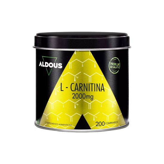 L Carnitina 2000mg - Suplemento Pre Entreno y Recuperador Muscular - 200 Comprimidos Aldous