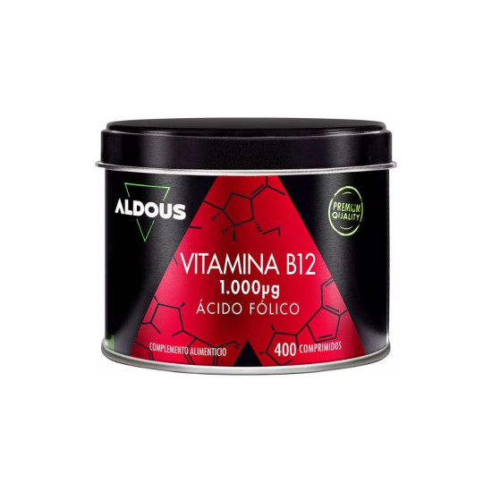 Vitamina B12 amb Àcid Fòlic Aldous | 400 comprimits Aldous