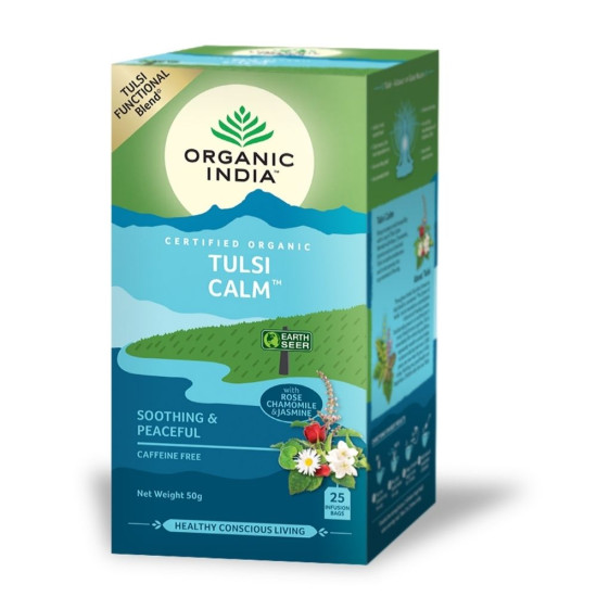 Tulsi Calm Infusión Ayurvédica 25 bosses Organic India ECO
