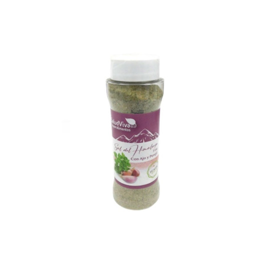 Fine Himalayan salt with garlic and parsley 170gr Salud Viva ECO