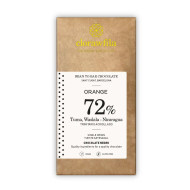 Xocolata Negre 72% Orange 90gr Clorawfila