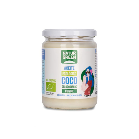 Oli de coco verge Desodorizat 430ml NaturGreen ECO